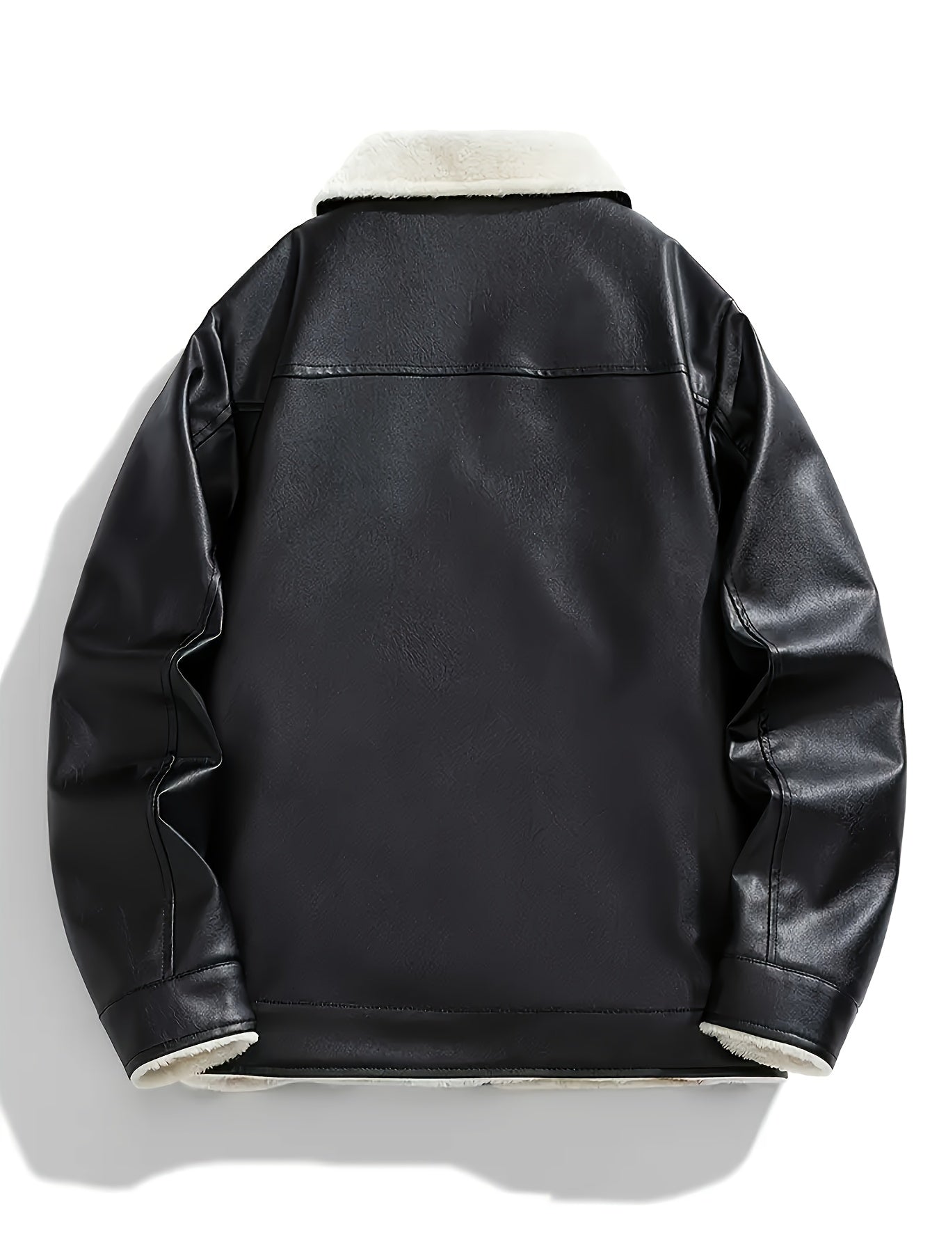 Chaqueta Casual para Hombre con Forro Polar - Abrigo de Poliéster con Cremallera