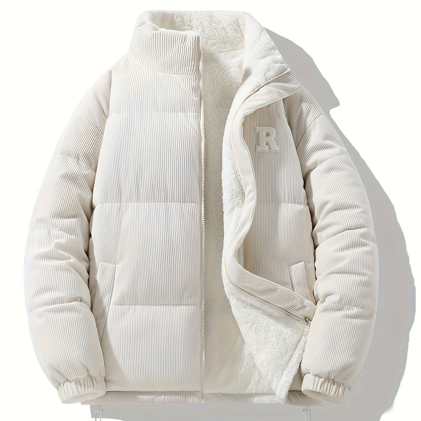 Chaqueta Reversible de Cuello Alto , Unisex y Versátil, Con Bajo y Puños Elásticos, Cuello Alto Estructurado, Diseño Moderno y Único,