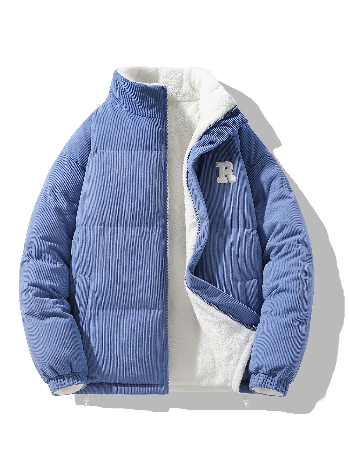 Chaqueta Reversible de Cuello Alto , Unisex y Versátil, Con Bajo y Puños Elásticos, Cuello Alto Estructurado, Diseño Moderno y Único,