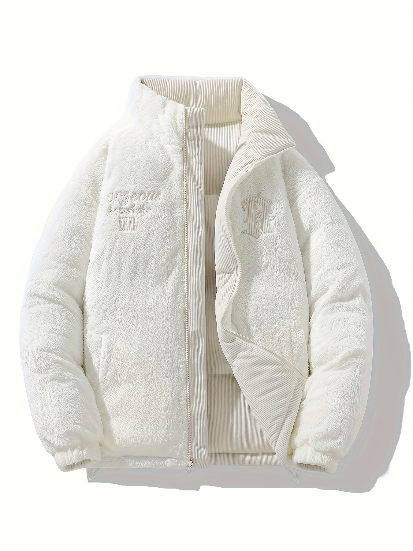 Chaqueta Reversible de Cuello Alto , Unisex y Versátil, Con Bajo y Puños Elásticos, Cuello Alto Estructurado, Diseño Moderno y Único,