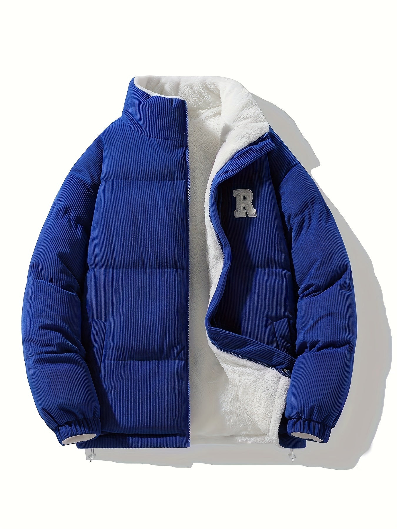Chaqueta Reversible de Cuello Alto , Unisex y Versátil, Con Bajo y Puños Elásticos, Cuello Alto Estructurado, Diseño Moderno y Único,