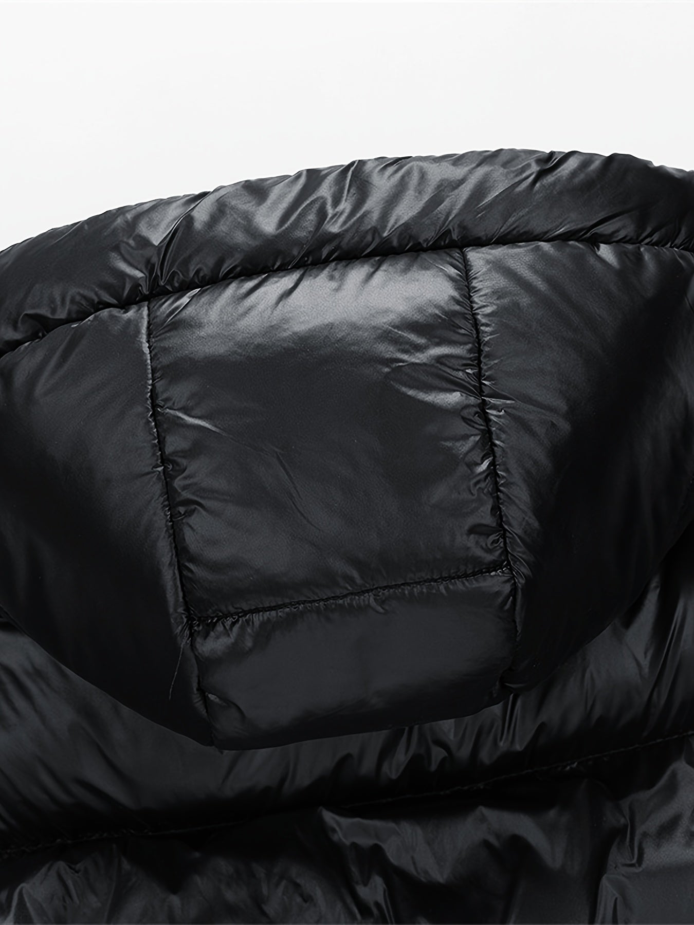 Chaqueta de Invierno para Hombre de Alta Resistencia con Capucha - Grado Marino - Abrigo Acolchado, Cremallera Dorada y Bolsillos con Letras