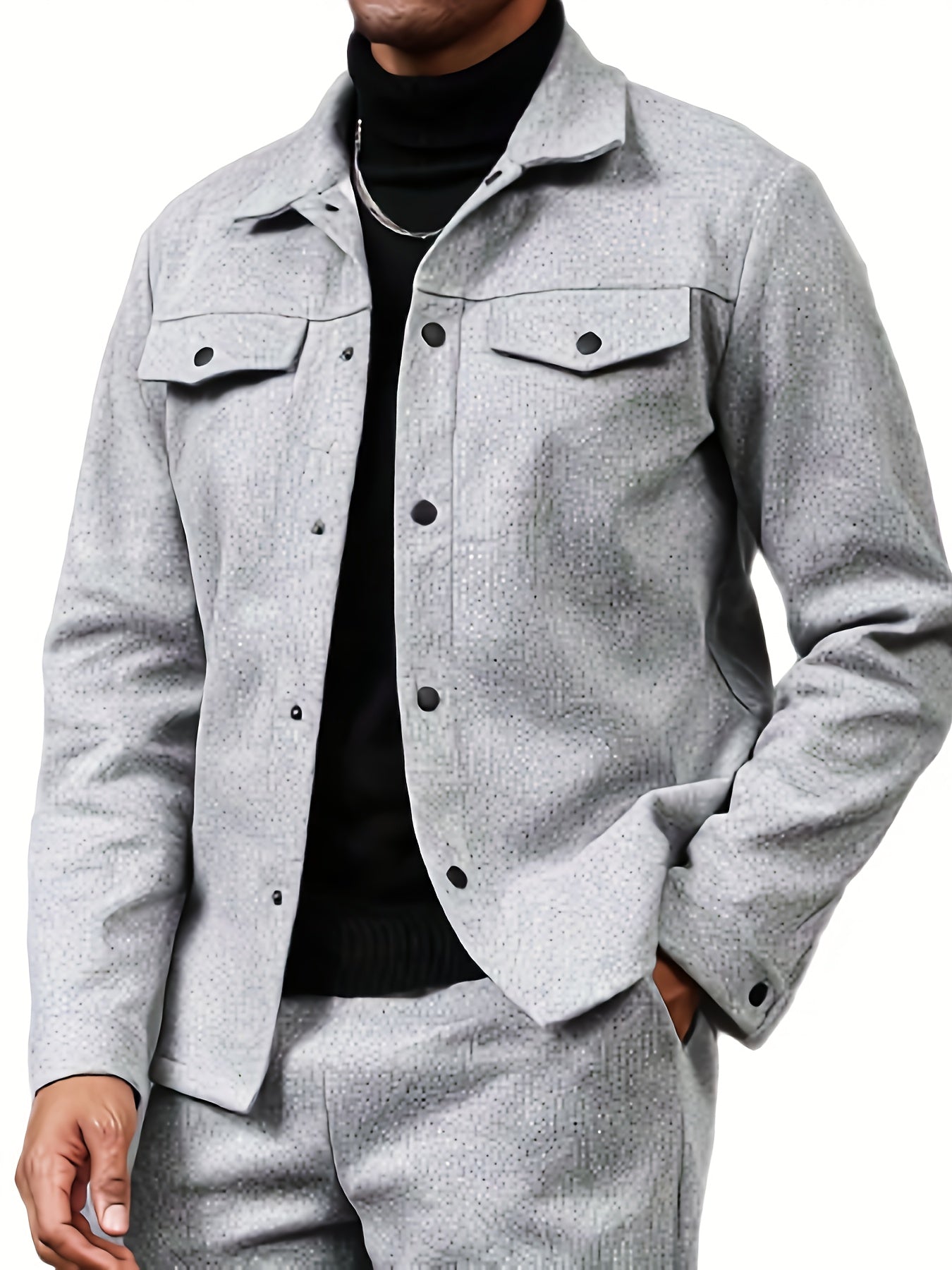 Traje Deportivo Casual para Hombre - Camiseta de Manga Larga y Pantalones con Bolsillos