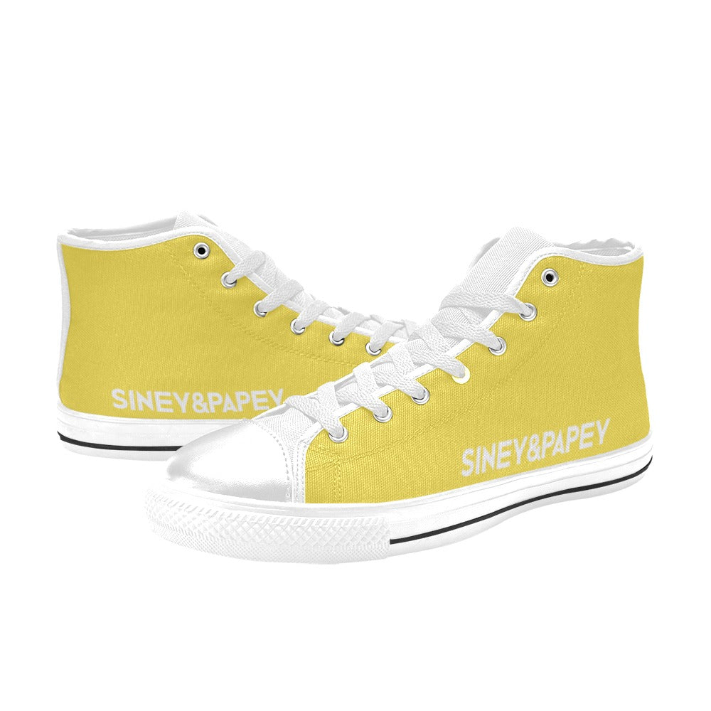 Zapatillas de lona de caña alta para mujer