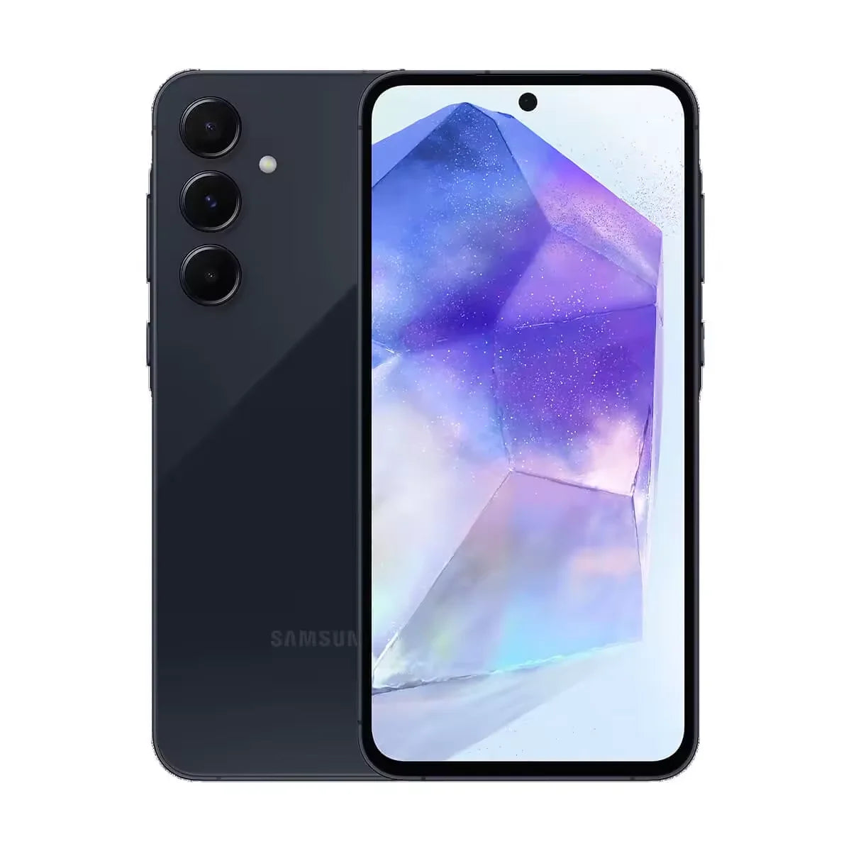 Samsung Galaxy A55 5G, smartphone con Exynos 1480, cámara de 50 MP, pantalla Super AMOLED FHD+ de 6,6", 120 Hz, carga rápida de 25 W y 5000 mAh.