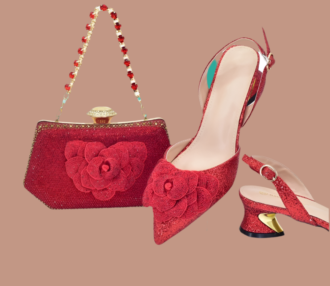 Conjunto de zapatos y bolsos para mujer, los últimos diseñadores, zapatos y bolsos de fiesta italianos de lujo para mujer, zapatos de novia para boda con diamantes de imitación para mujer
