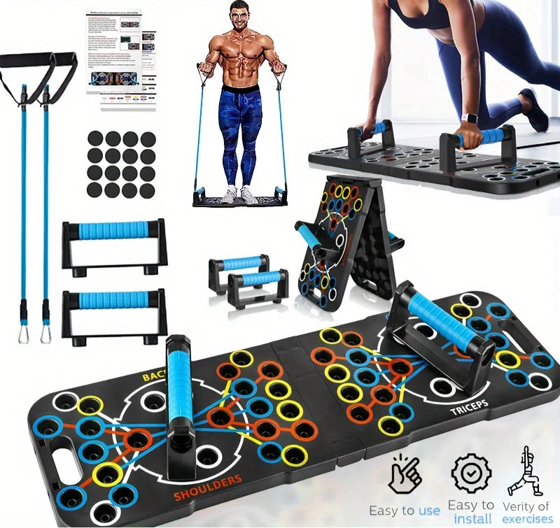 Tabla de soporte para flexiones, multifuncional para ejercitar el pecho y los abdominales, ideal para el hogar, para hombres y mujeres.