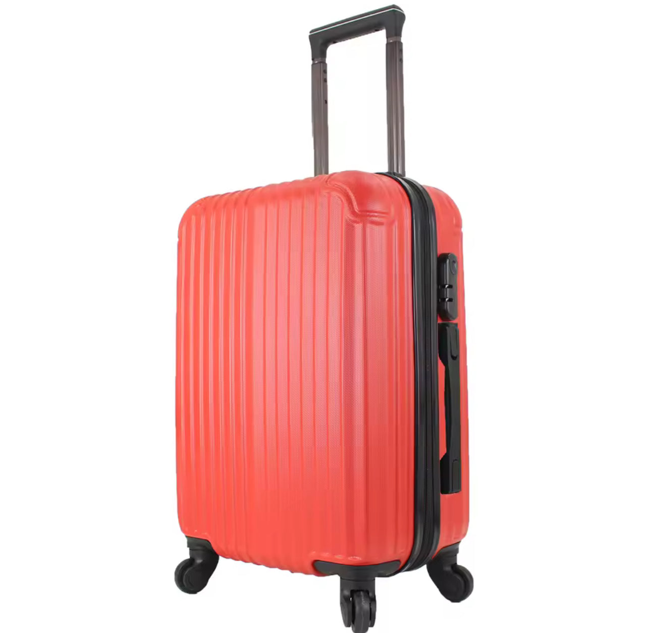 Maleta Avión Equipaje de Mano Viaje Cabina Trolley ABS Rígida 4 Ruedas Maleta de cabina rigida con asa telescopica 55x35x20CM