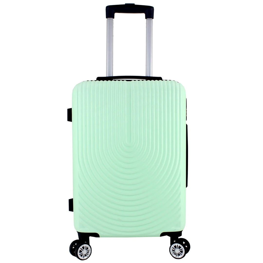 Maleta Avión Equipaje de Mano Viaje Cabina Trolley ABS Rígida 4 Ruedas Maleta de cabina rigida con asa telescopica 55x35x20CM