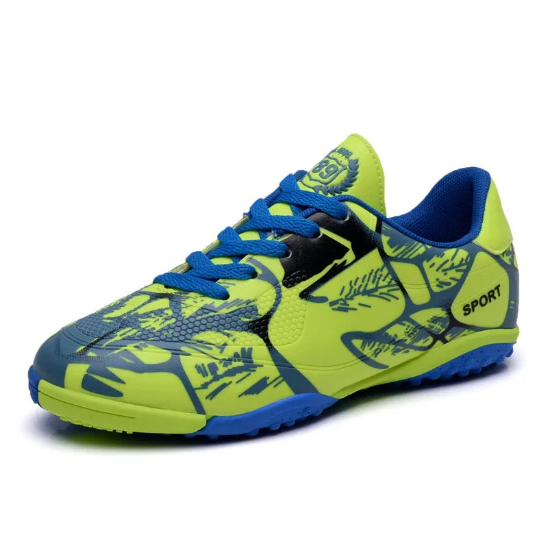 Botas de fútbol para niños, para entrenamiento en césped interior y exterior