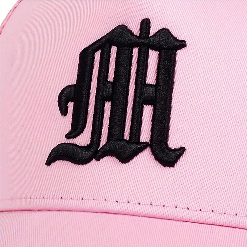 Gorras con bordado de letras Unisex, sombreros informales ajustables para exteriores