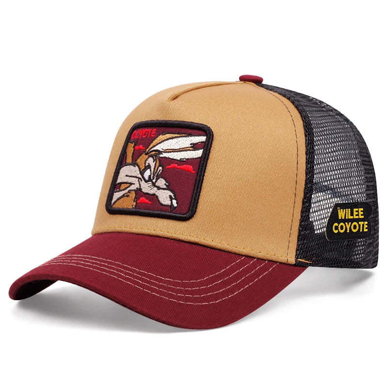 Gorra de béisbol de dibujos animados de moda