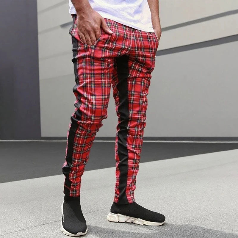 pantalones informales, para hombre, pantalones de chándal, pantalones de chándal ajustados