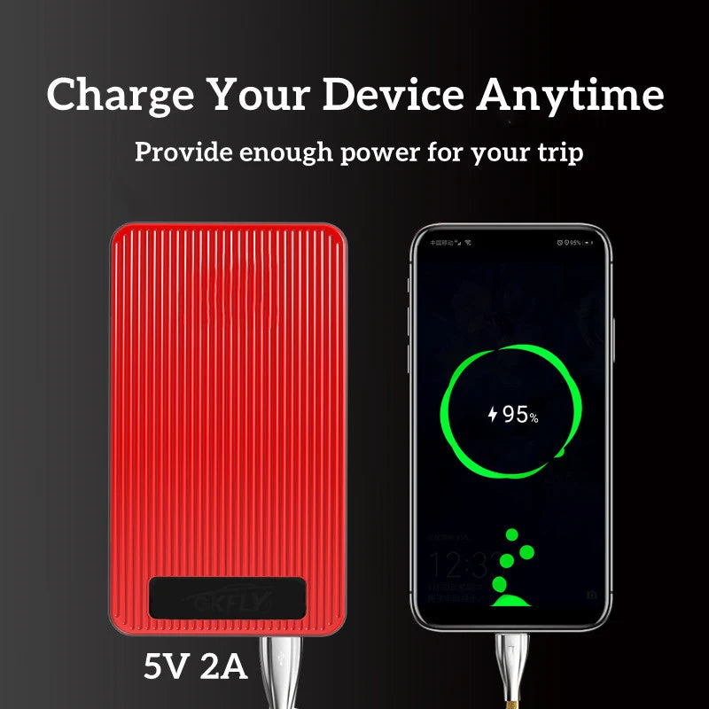 Arrancador de batería de coche de 8000 mAh, cargador portátil de refuerzo de batería de coche de 12 V, dispositivo de arranque de emergencia