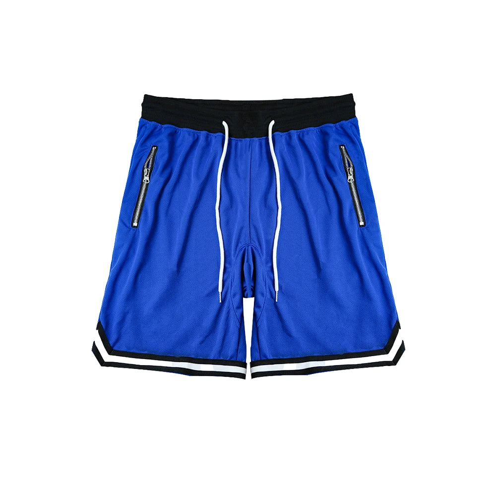 Pantalones cortos deportivos de baloncesto para hombre, de malla, de secado rápido, para gimnasio, para verano, para correr, informales, transpirables.
