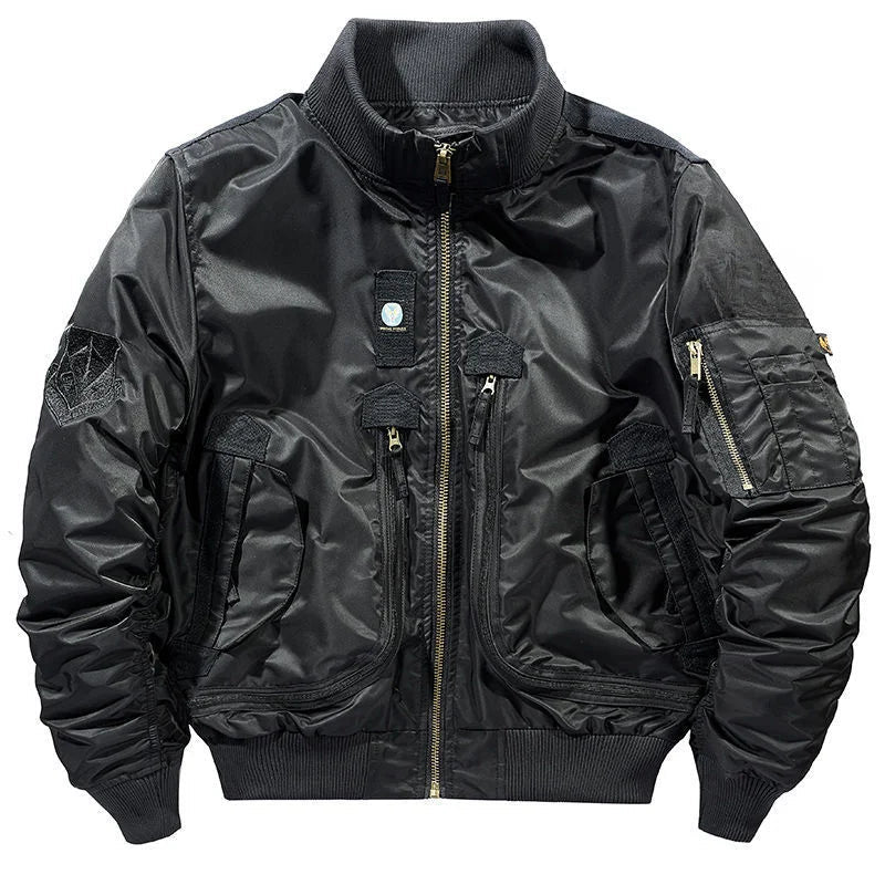chaqueta Bomber funcional para hombre, traje de béisbol Retro de gran tamaño, abrigo, ropa de marca, Chaqueta corta para hombre