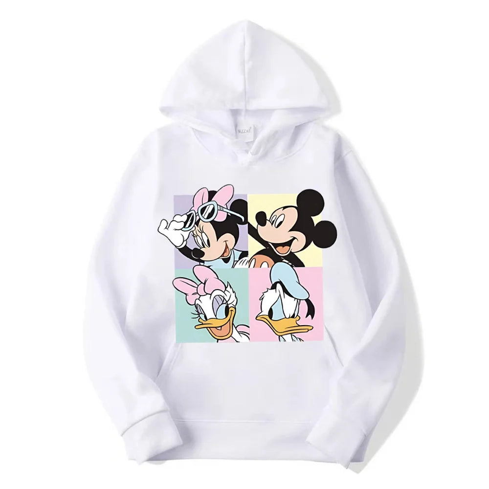 Sudadera con capucha informal para mujer, jersey condibujos animados