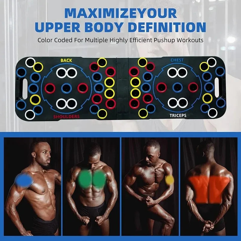 Tabla de soporte para flexiones, multifuncional para ejercitar el pecho y los abdominales, ideal para el hogar, para hombres y mujeres.