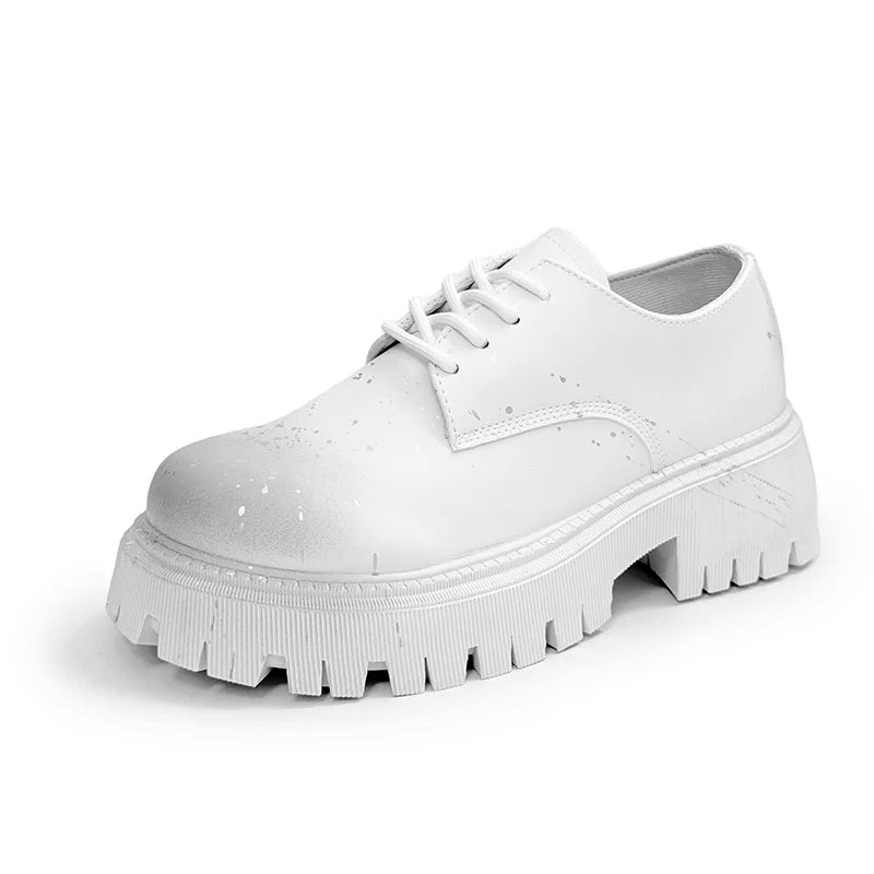 Botas para hombre, suela gruesa, zapatos informales para hombres
