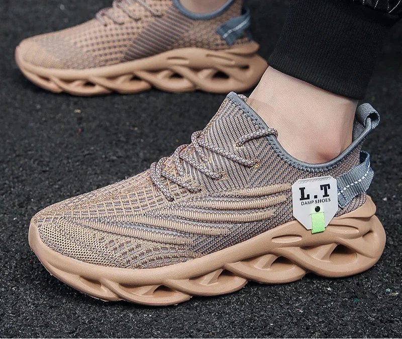 Zapatillas deportivas para correr para hombre y mujer informales, de malla transpirable para exteriores, ligeras