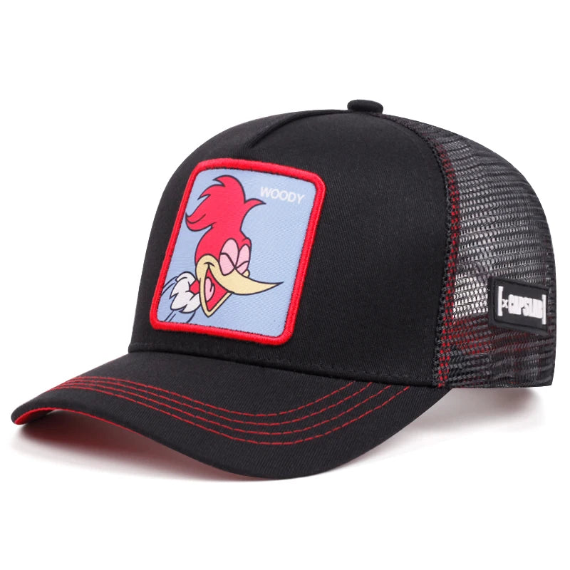 Gorra de béisbol de dibujos animados de moda