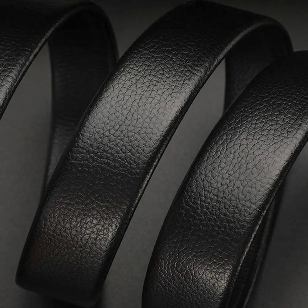 Cinturón para hombre, cinturón de cuero con hebilla automática, cinturón de lujo para hombre, decoración de diamantes de imitación