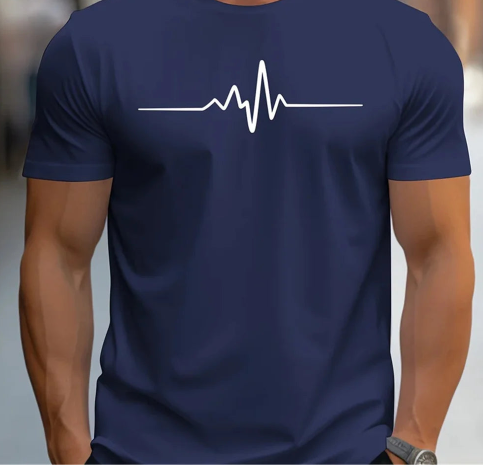 Camiseta de moda de verano con estampado para hombre
