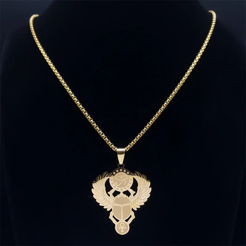 Collar con símbolo elegante de acero inoxidable