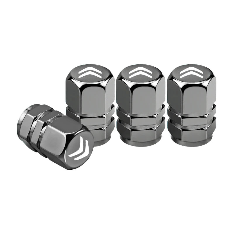 4 tapas antipolvo para válvula de neumático de rueda de coche, para Citroën Celysee C4 C3 C5 C1 C2 C6 Aircross Picasso Cactus Berlingo