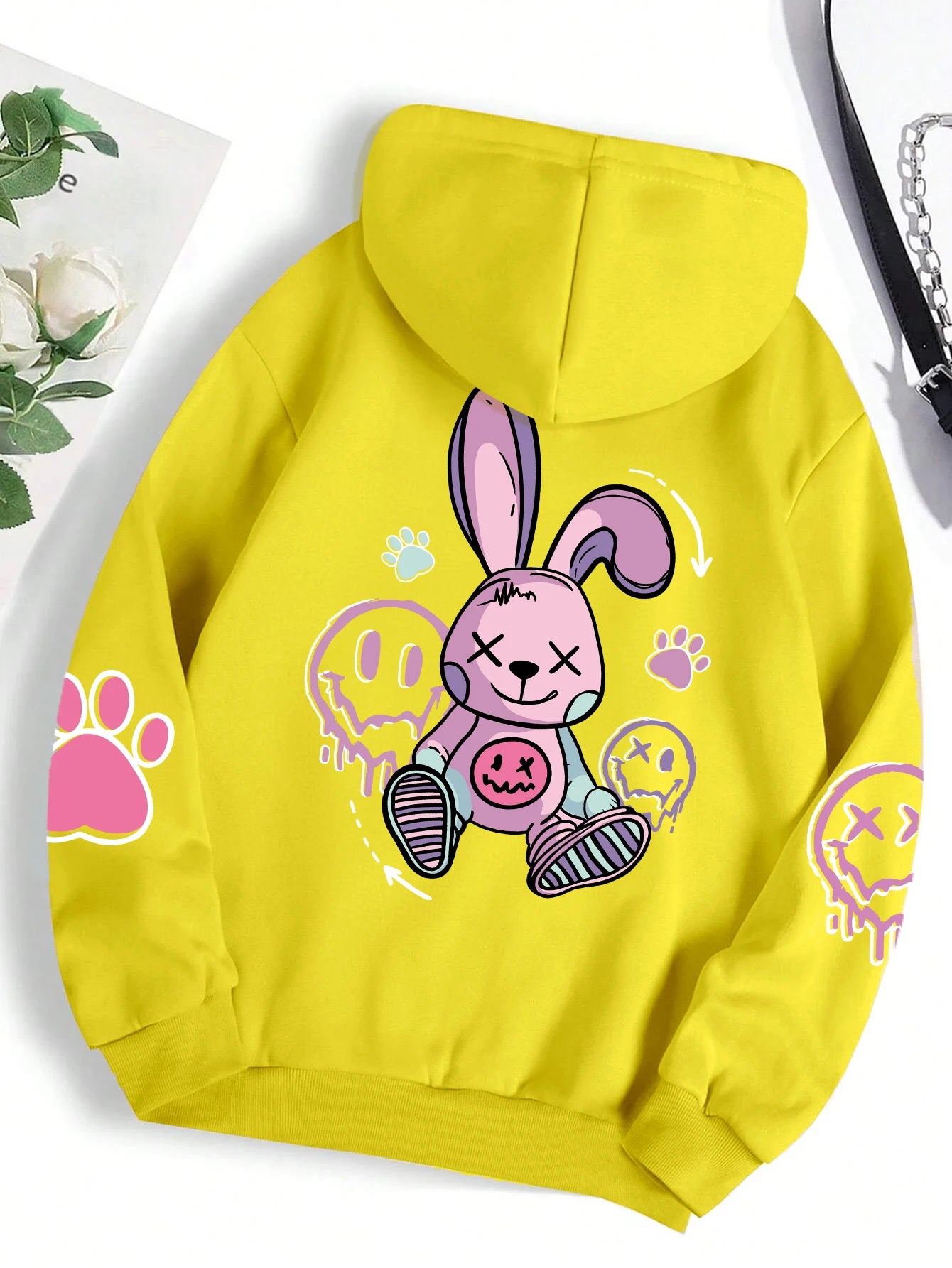 Sudaderas con capucha mujer moda Sudadera con capucha de gran tamaño suelta nuevas sudaderas otoño ropa de lana cálida