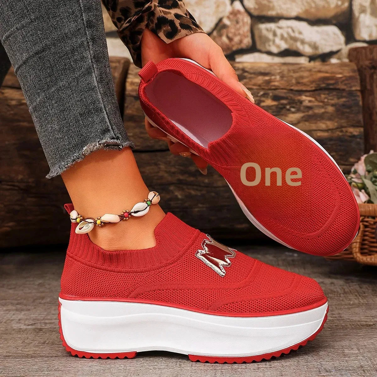 Primavera otoño zapatos planos de fondo grueso Color puro corte bajo talla grande deportes de moda zapatos individuales casuales de mujer