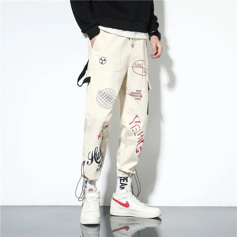 Pantalones cargo de moda para hombre, estilo japonés, para jóvenes, versátiles, con múltiples bolsillos, holgados, casuales, para hombre