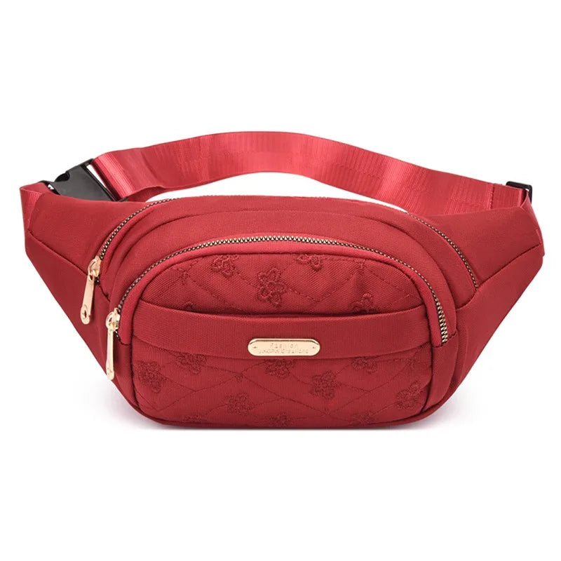 Riñonera de tela impermeable para mujer, bolso cruzado de diseñador, a la moda, tipo banana