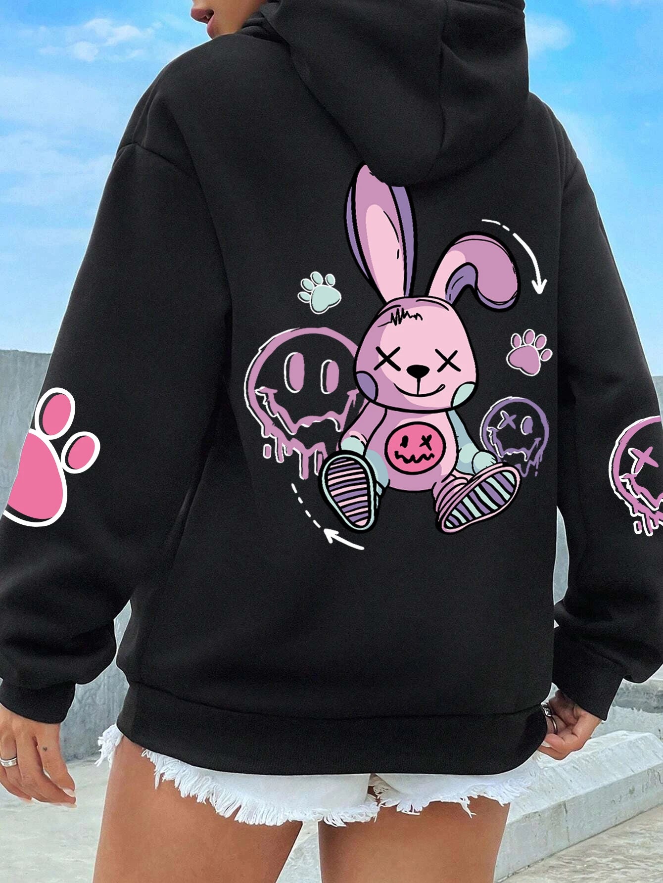 Sudaderas con capucha mujer moda Sudadera con capucha de gran tamaño suelta nuevas sudaderas otoño ropa de lana cálida
