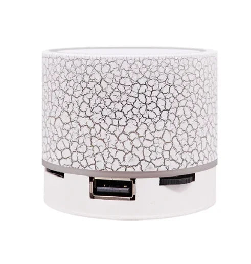 Altavoz inalámbrico mini con Bluetooth, altavoz portátil con subwoofer enchufable, sonido y luz LED, regalo, novedad de 2024