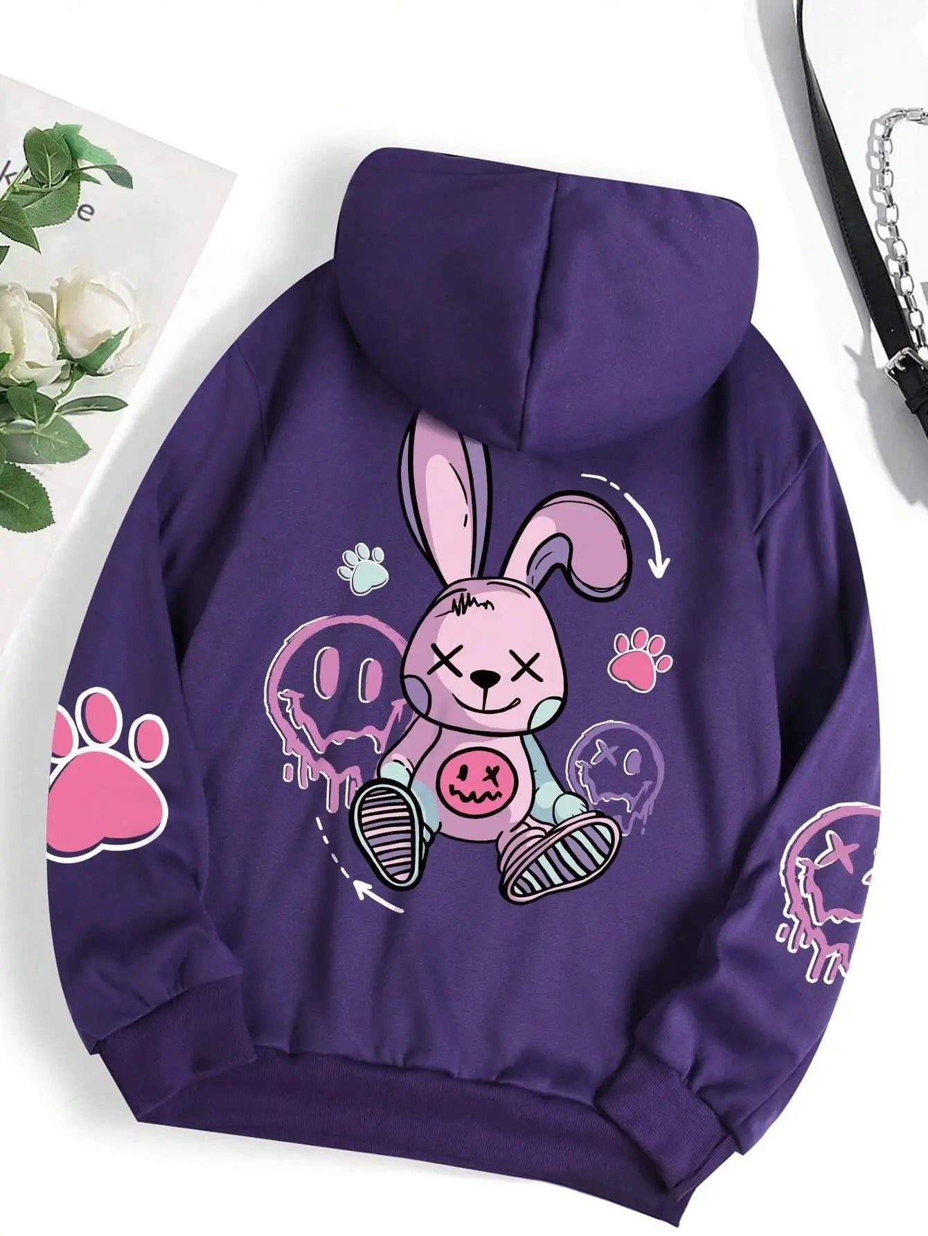Sudaderas con capucha mujer moda Sudadera con capucha de gran tamaño suelta nuevas sudaderas otoño ropa de lana cálida