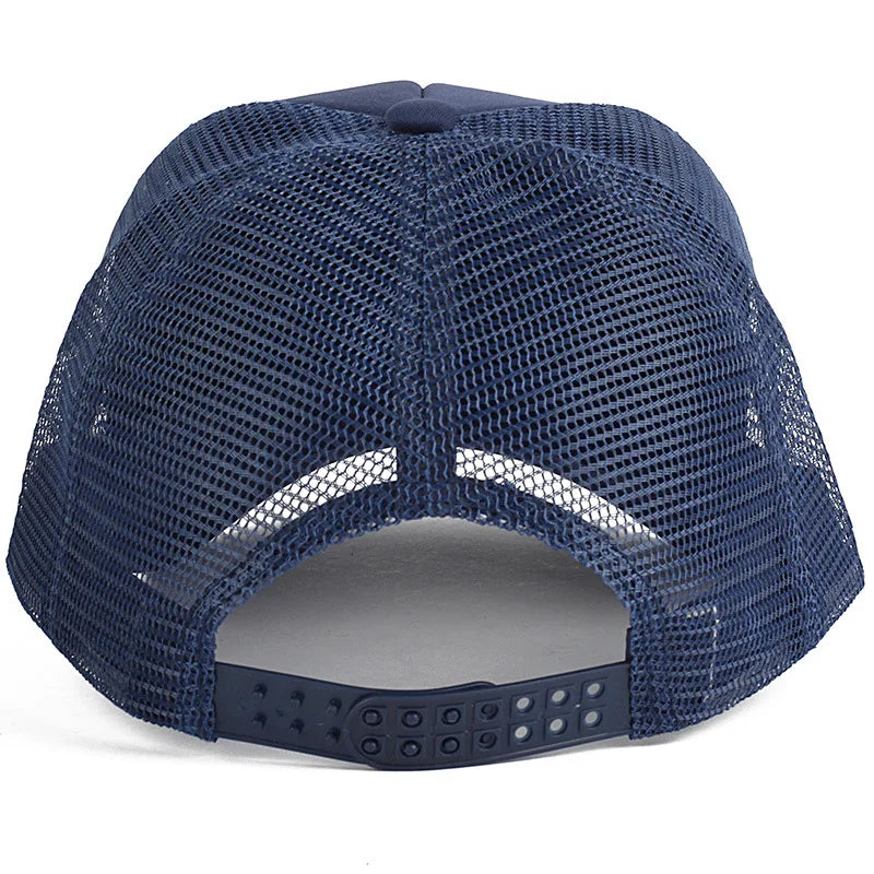 Gorras de moda para hombres y mujeres, gorras de verano transpirables con cierre trasero y estrellas