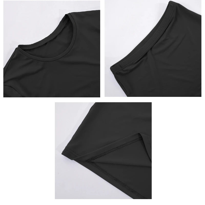 Conjunto de vestido para mujer, corto de manga larga y falda a media pantorrilla, conjunto de 2 piezas, trajes de oficina ajustados