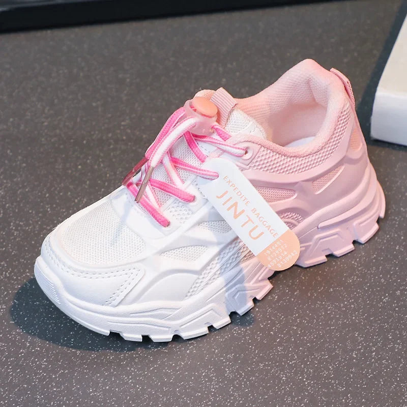 Zapatillas para correr para niños y niñas, ultraligeras, de fondo suave, de malla transpirable, novedad de verano, zapatos deportivos para niños