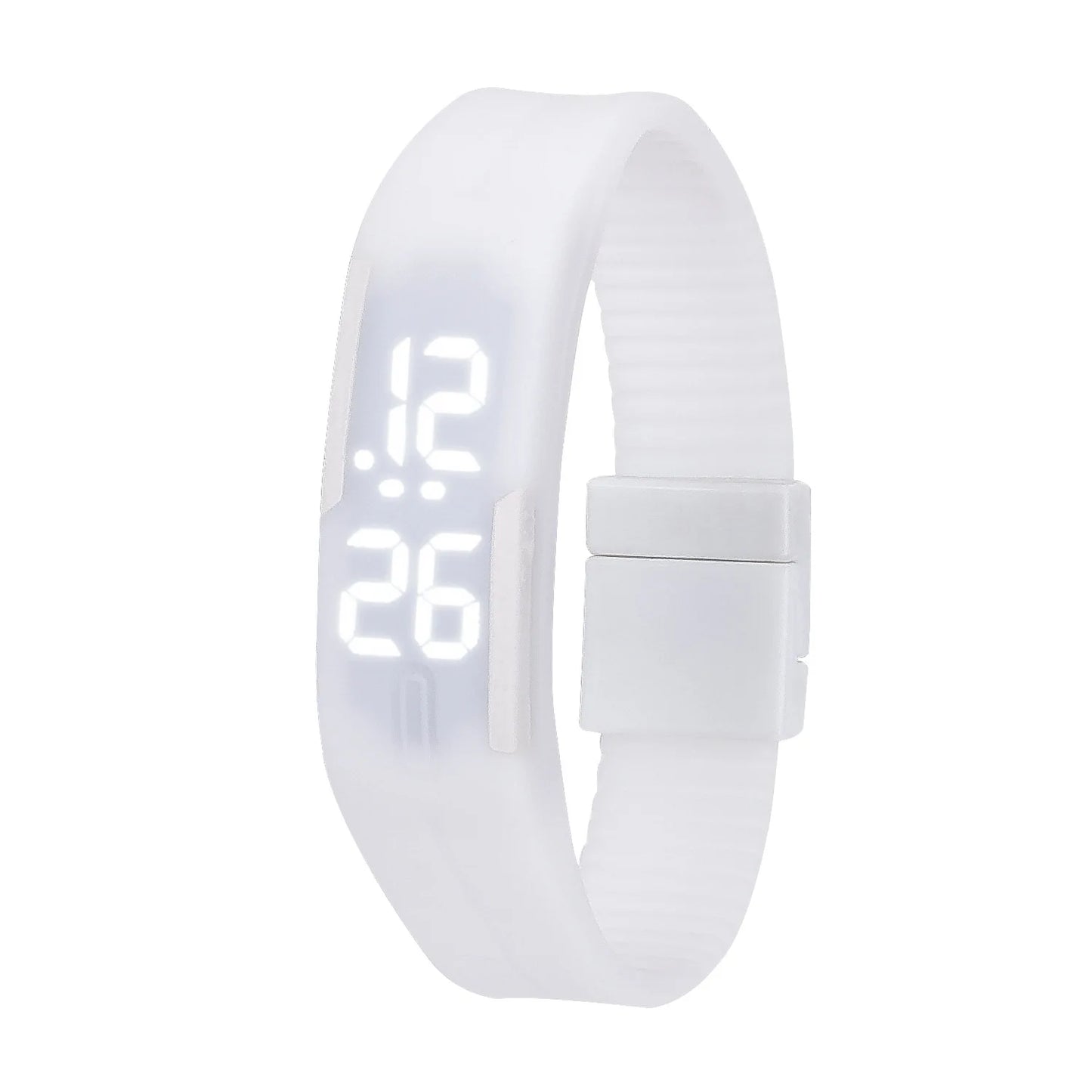 Relojes deportivos digitales para adultos y niños , reloj de pulsera con correa de silicona y pantalla LED