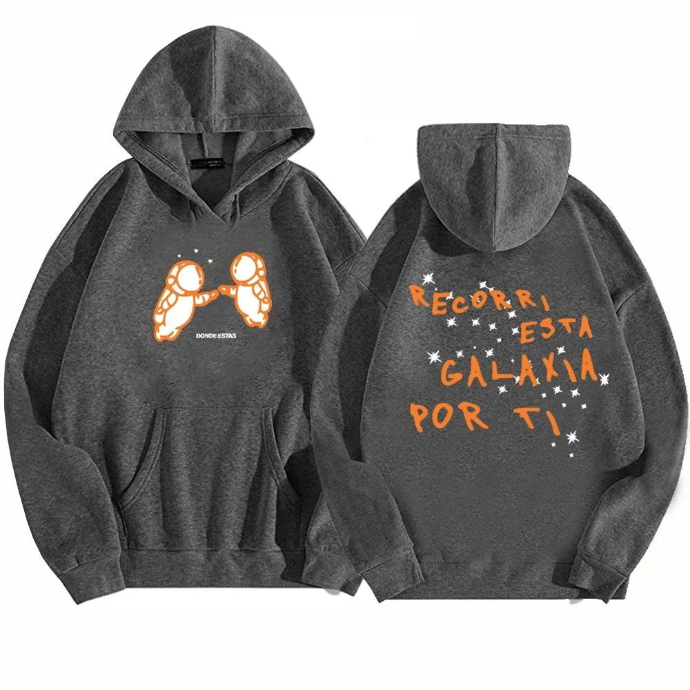sudadera con capucha para mujer estampado