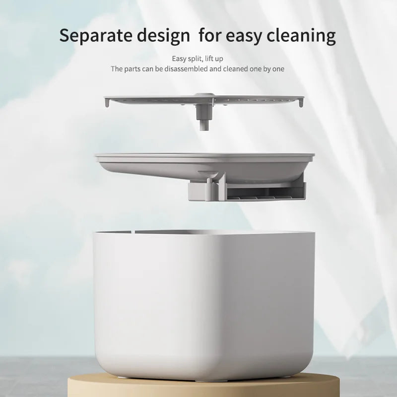 Fuente de agua para mascotas de 3 l , bebedero automático de inducción con circulación y filtro para gatos, dispensador de agua eléctrico silencioso con USB.