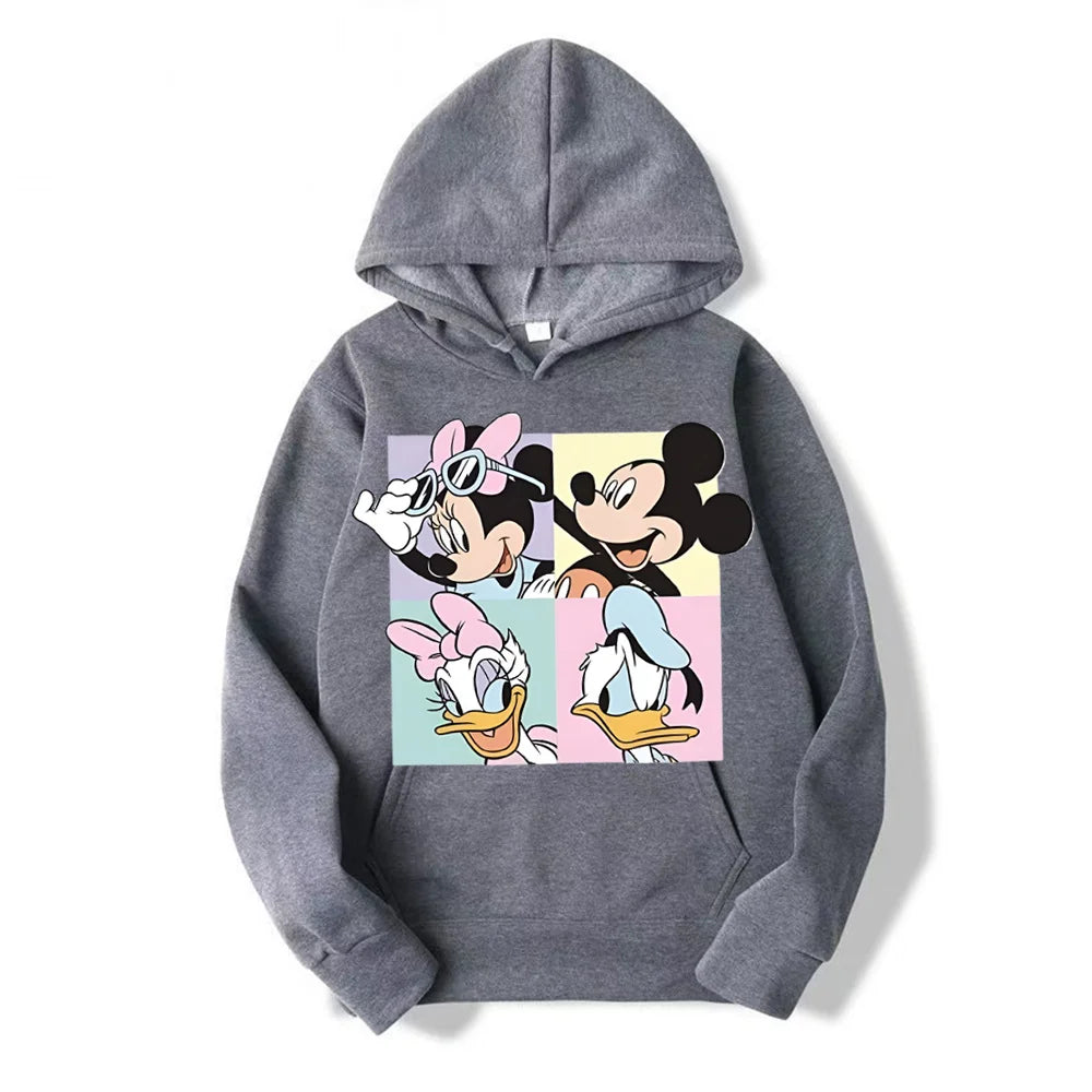Sudadera con capucha informal para mujer, jersey condibujos animados