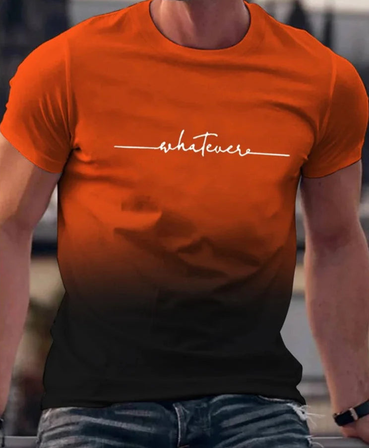 Camiseta de moda de verano con estampado para hombre