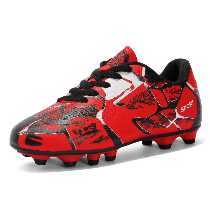 Botas de fútbol para niños, para entrenamiento en césped interior y exterior