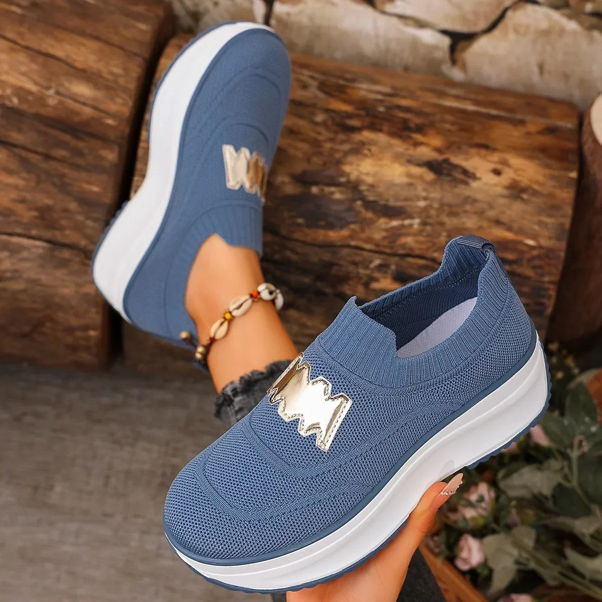 Primavera otoño zapatos planos de fondo grueso Color puro corte bajo talla grande deportes de moda zapatos individuales casuales de mujer