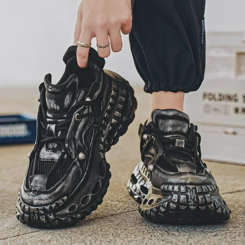 zapatos casuales retro para hombre, cómodos de uso universal,tambien a prueba de golpes para correr al aire libre, entrenamiento físico, zapatillas deportivas