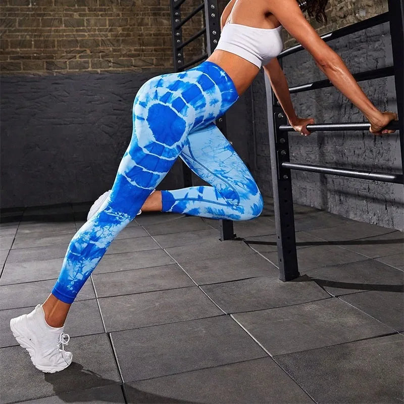 Pantalones de Yoga sin costuras para mujer, mallas elásticas altas de cintura alta, color melocotón, para Fitness, correr, deportes al aire libre