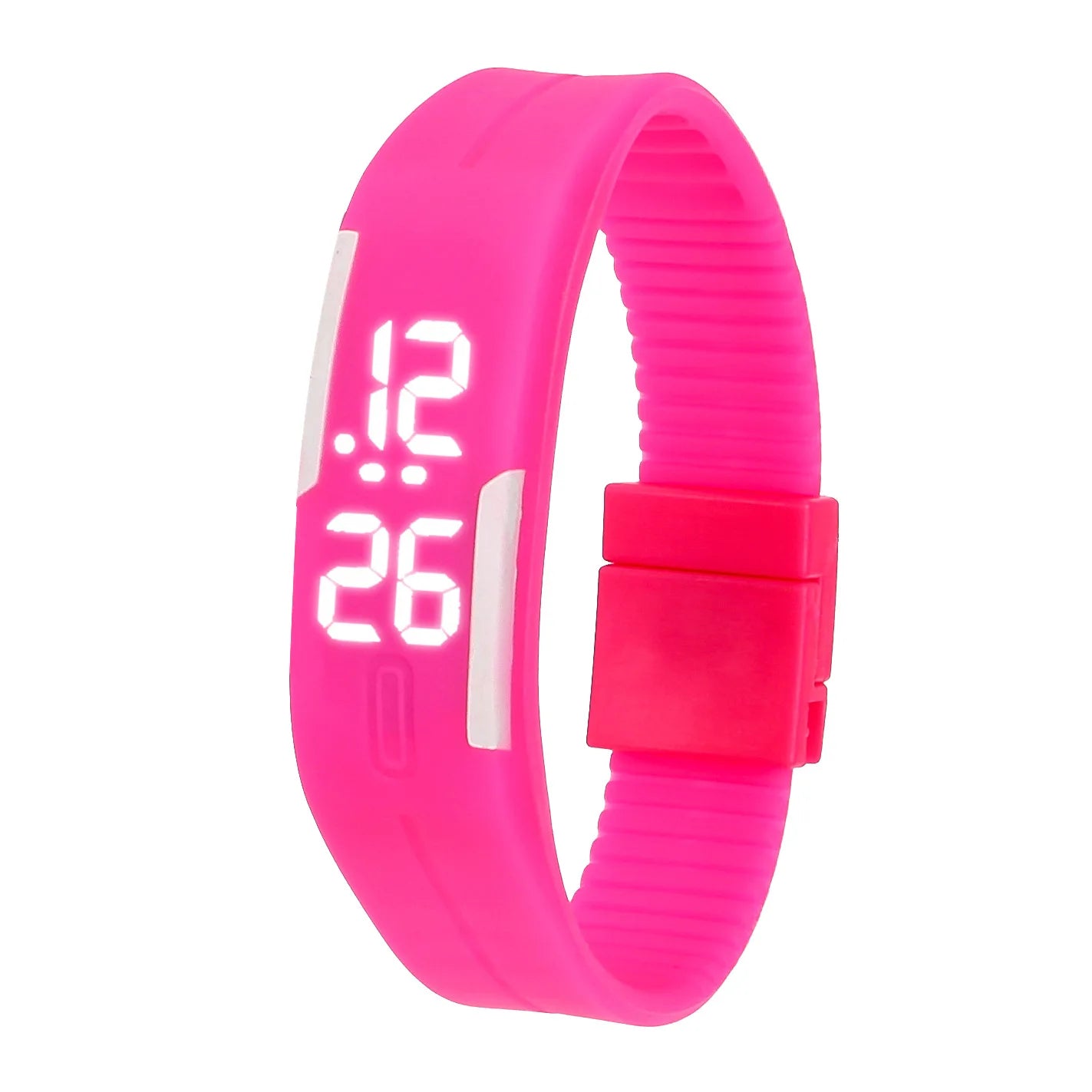Relojes deportivos digitales para adultos y niños , reloj de pulsera con correa de silicona y pantalla LED