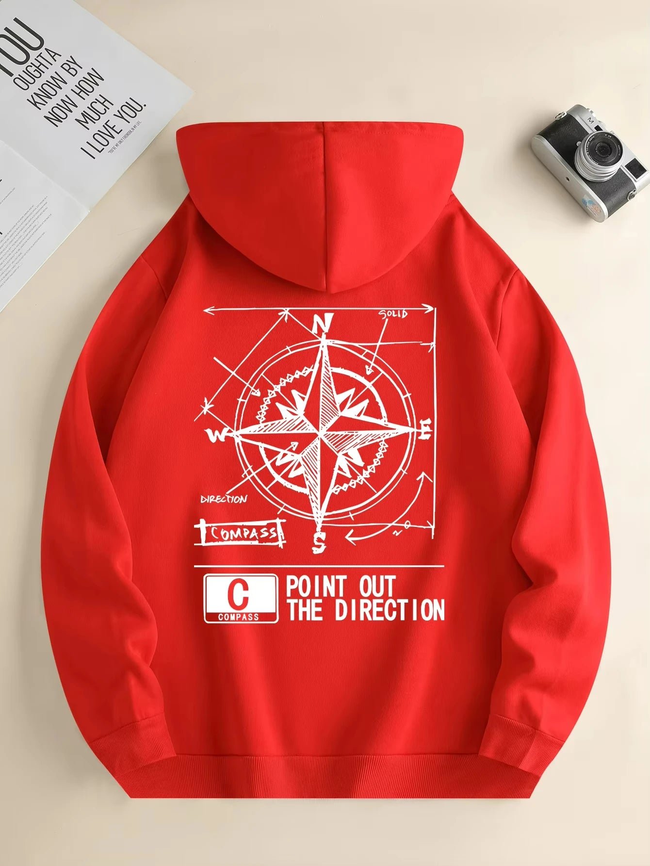 sudadera con capucha de moda para hombre, sudadera informal con capucha, estampado geométrico, bolsillo frontal de canguro, chaqueta para hombre